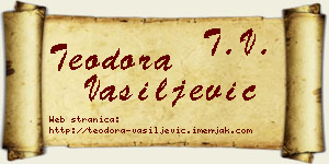 Teodora Vasiljević vizit kartica